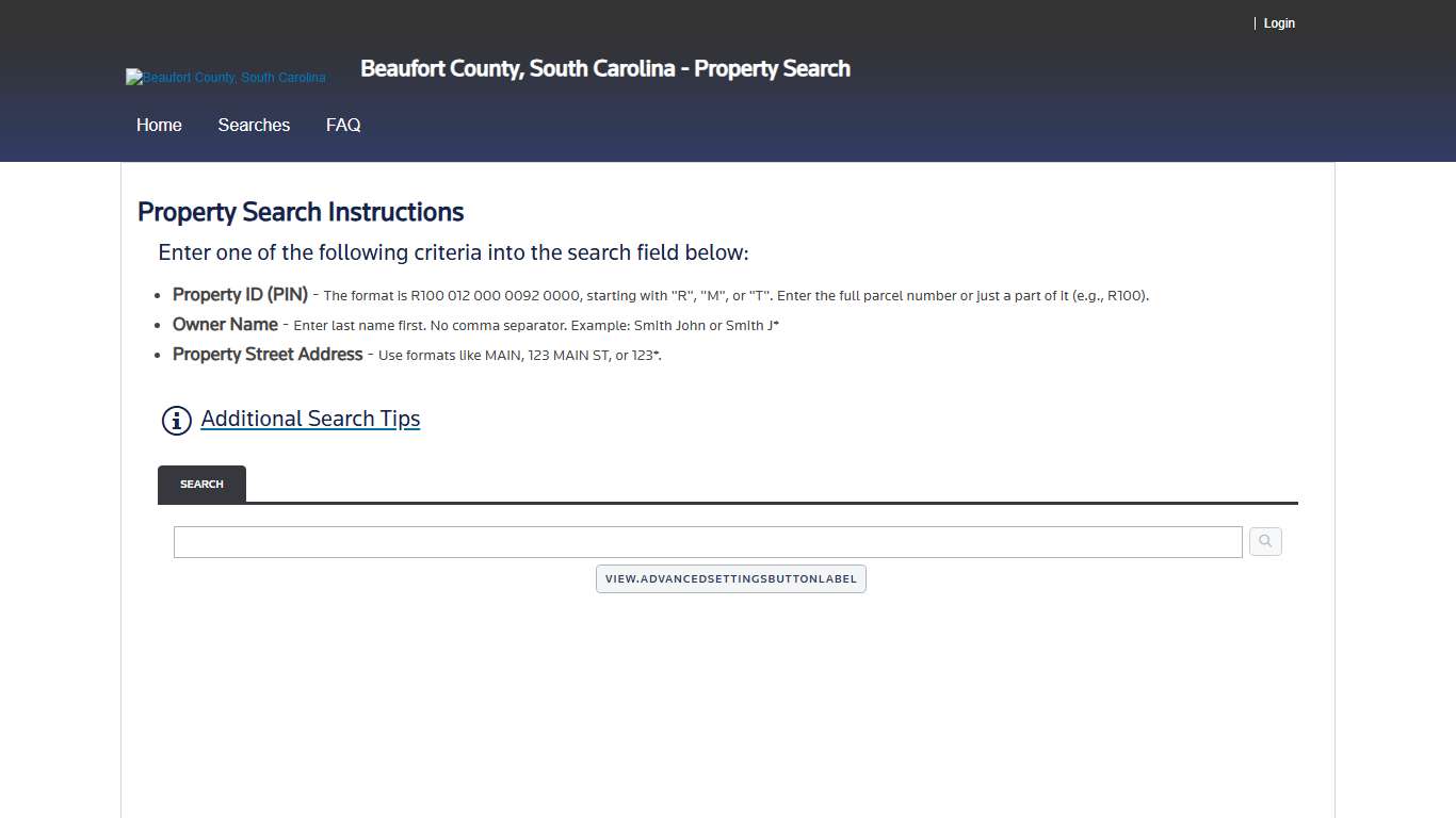Real Property Search